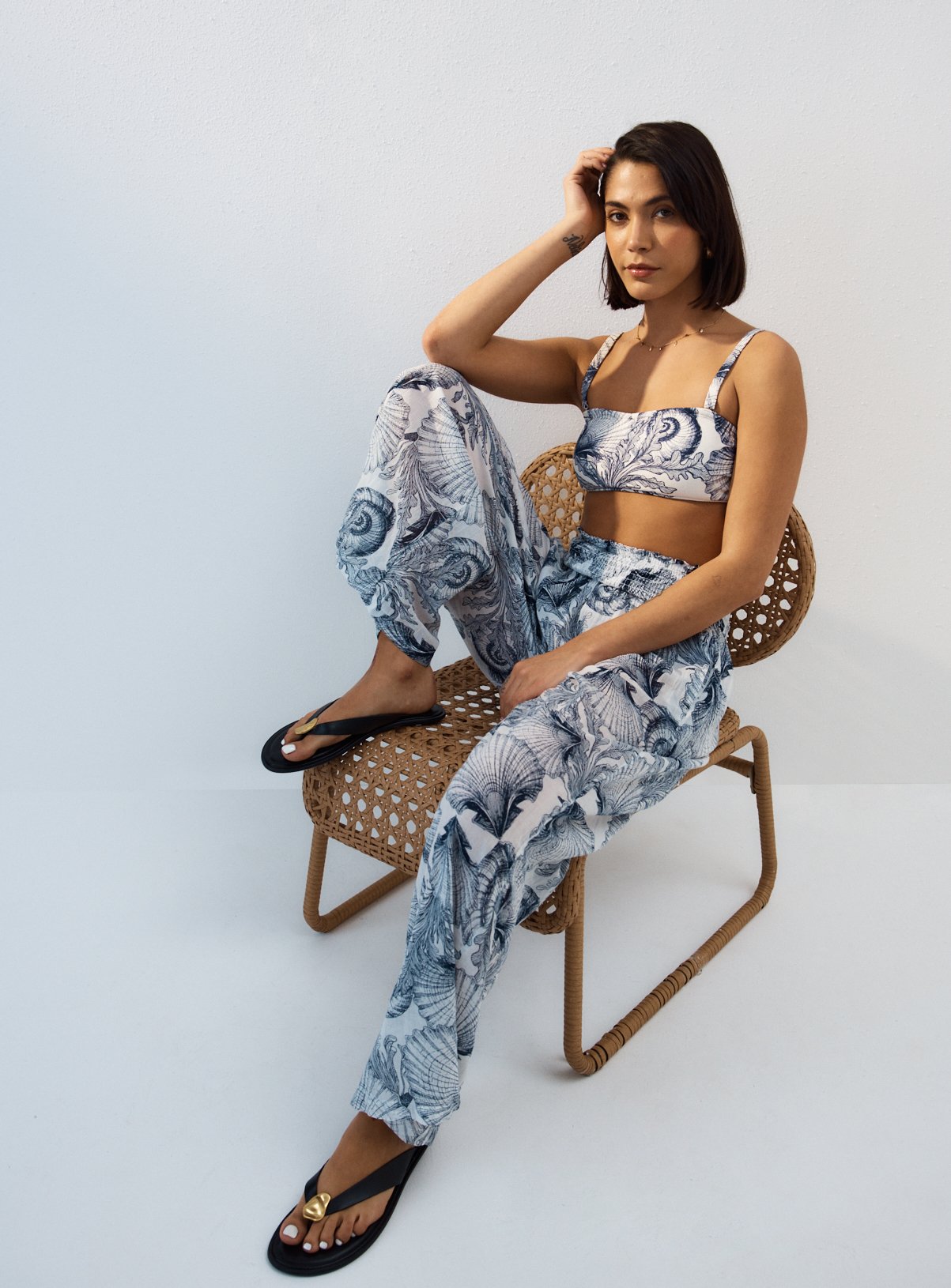 Shell Print Cover Up Trousers XS - Image 2 thumbnail